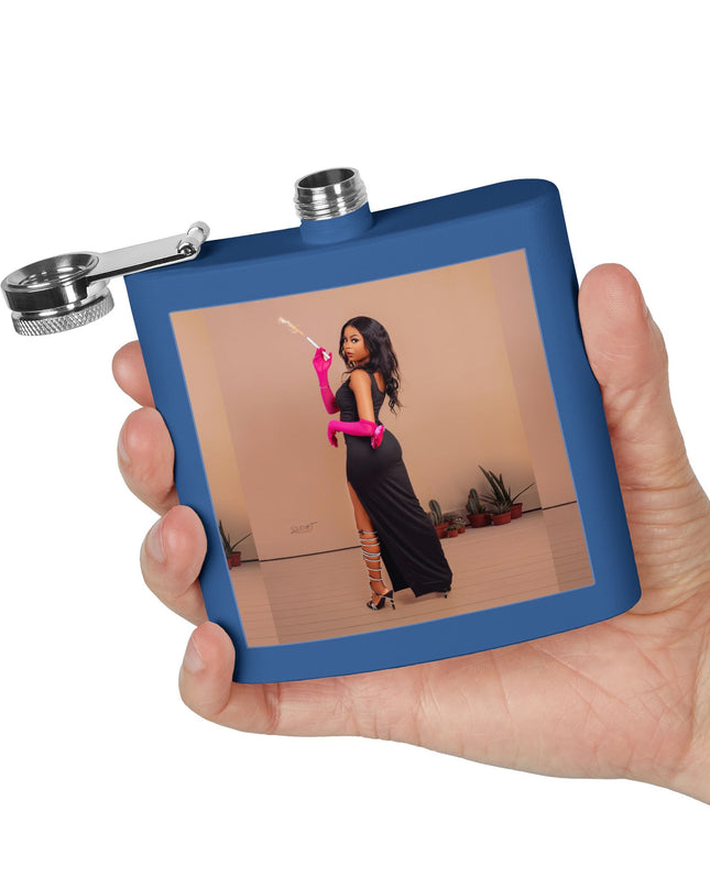 Chic Stainless Steel Flask, 6oz | Stylish Drinkware, Perfect for Parties, Gifts, Weddings, Hip Flasks, Travel