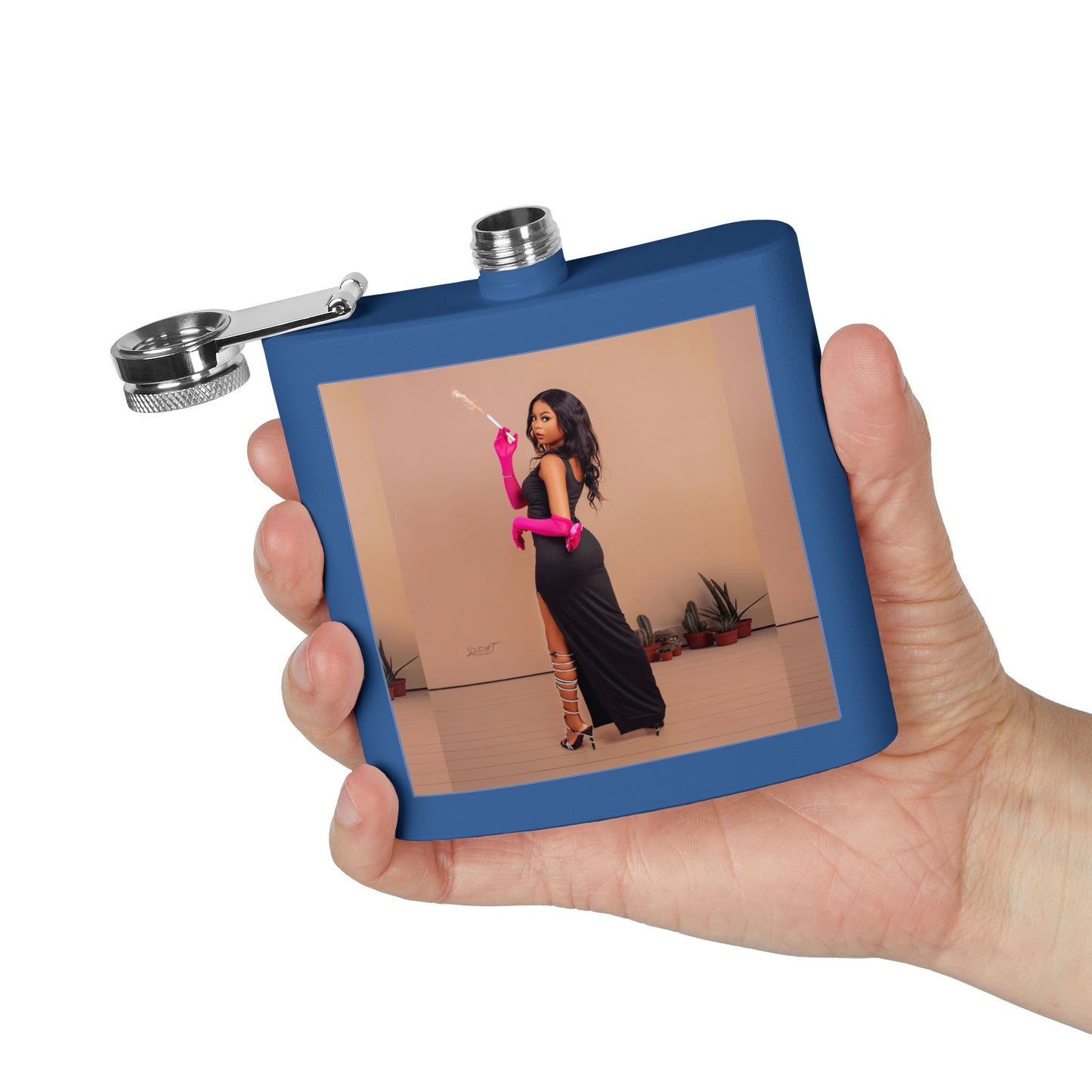Chic Stainless Steel Flask, 6oz | Stylish Drinkware, Perfect for Parties, Gifts, Weddings, Hip Flasks, Travel