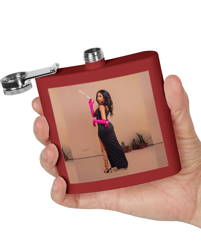 Chic Stainless Steel Flask, 6oz | Stylish Drinkware, Perfect for Parties, Gifts, Weddings, Hip Flasks, Travel