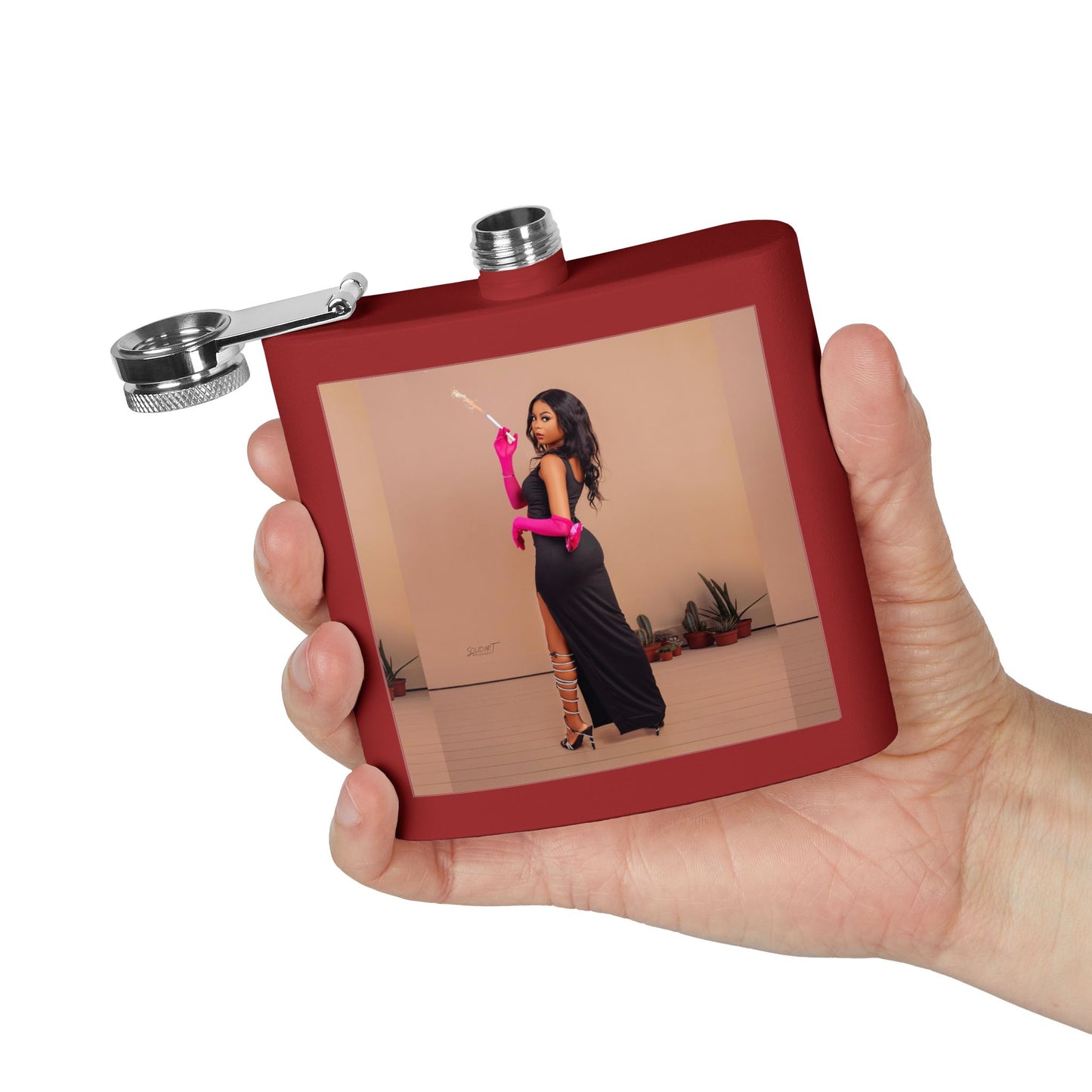 Chic Stainless Steel Flask, 6oz | Stylish Drinkware, Perfect for Parties, Gifts, Weddings, Hip Flasks, Travel