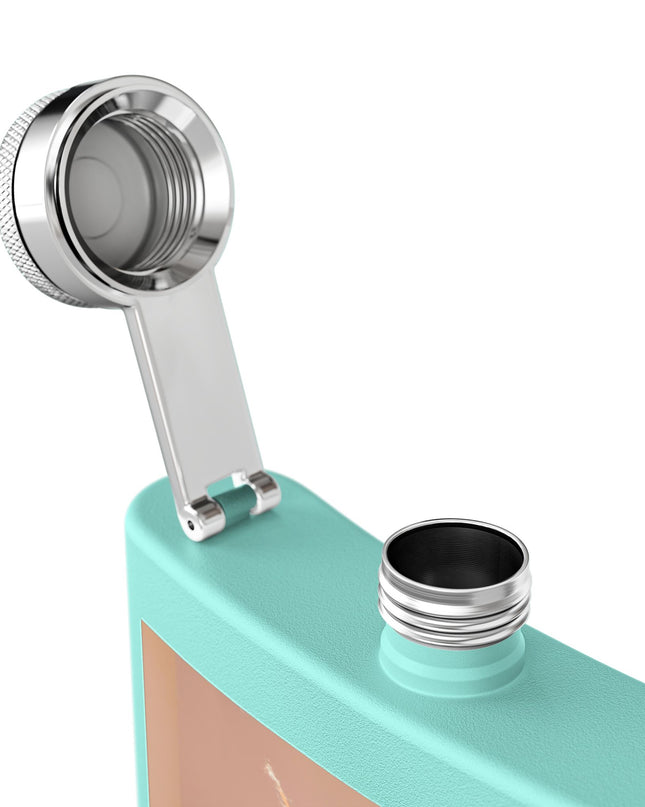 Chic Stainless Steel Flask, 6oz | Stylish Drinkware, Perfect for Parties, Gifts, Weddings, Hip Flasks, Travel