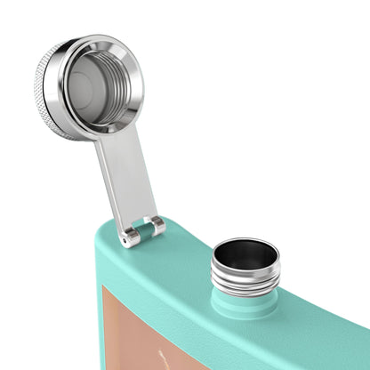 Chic Stainless Steel Flask, 6oz | Stylish Drinkware, Perfect for Parties, Gifts, Weddings, Hip Flasks, Travel