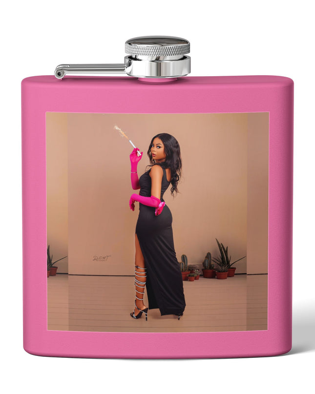 Chic Stainless Steel Flask, 6oz | Stylish Drinkware, Perfect for Parties, Gifts, Weddings, Hip Flasks, Travel