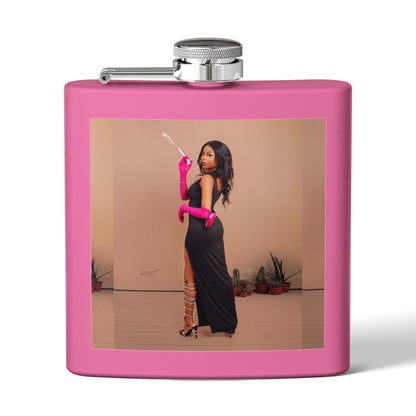 Chic Stainless Steel Flask, 6oz | Stylish Drinkware, Perfect for Parties, Gifts, Weddings, Hip Flasks, Travel