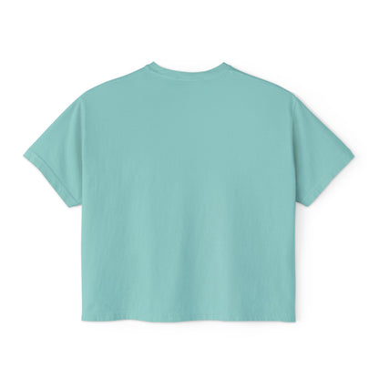 Cute Alien Graphic Women's Boxy Tee, Casual T-Shirt for Fun Vibes
