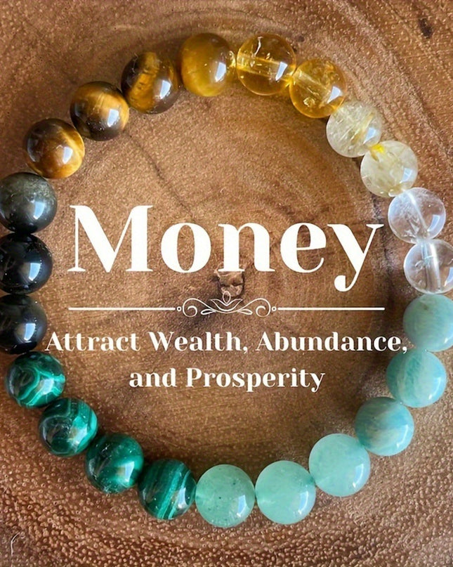 Universal Natural Stone Bracelet Citrine Dongling Stone Malachite Bracelet