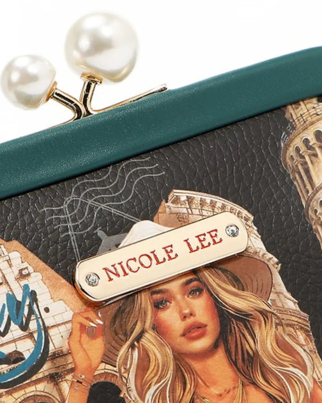 Nicole Lee USA Chelsea Pearl Kiss-Lock Coin Purse