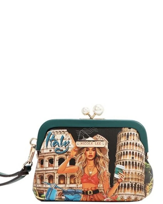 Nicole Lee USA Chelsea Pearl Kiss-Lock Coin Purse
