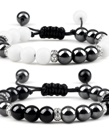 Haematite Yoga Bracelet Couple Woven Hand Strap