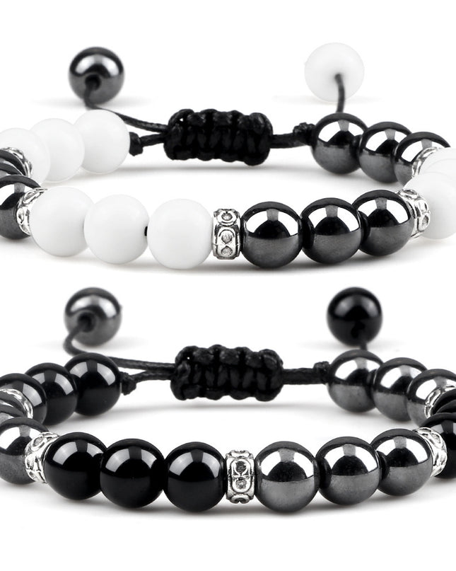 Haematite Yoga Bracelet Couple Woven Hand Strap