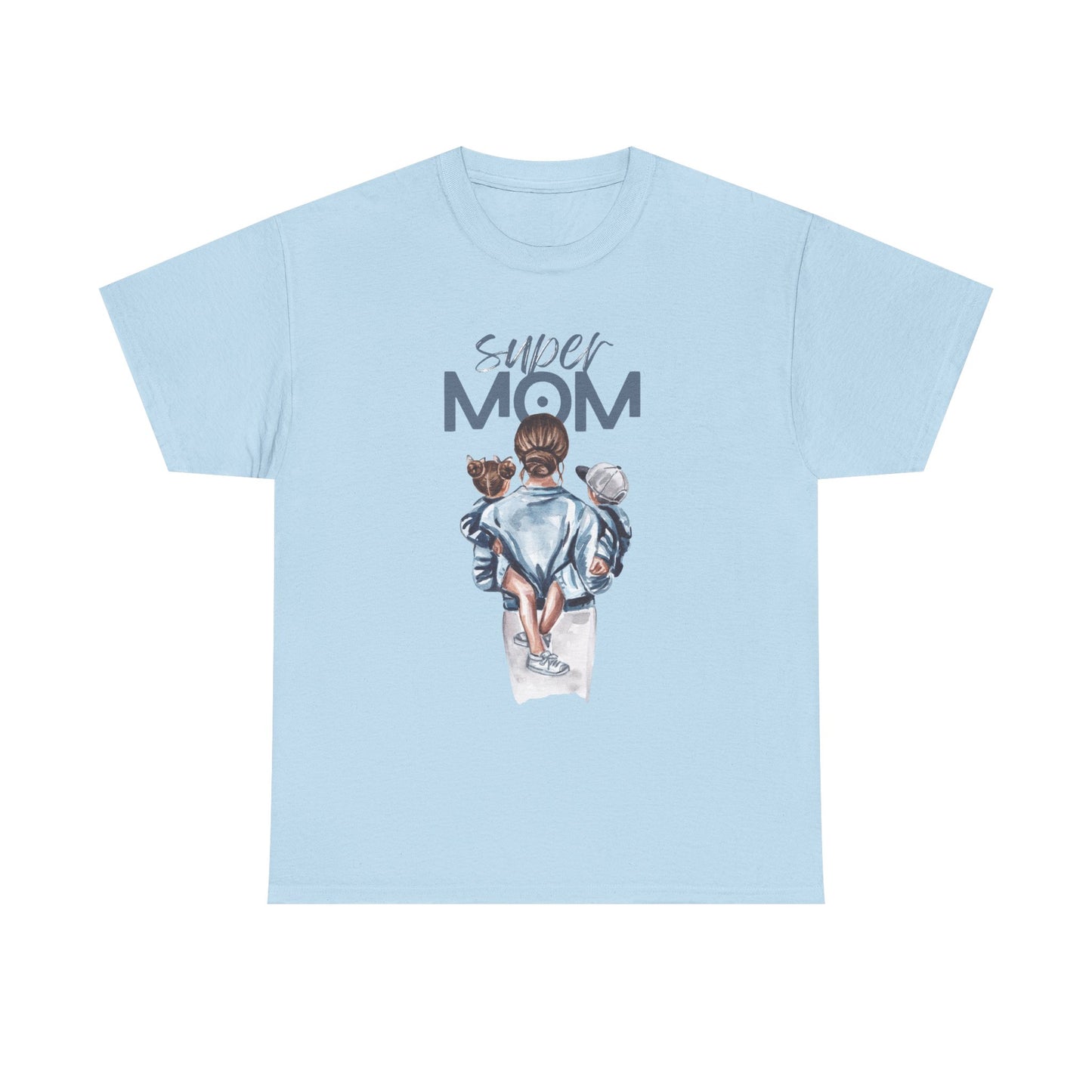 Super Mom Unisex Heavy Cotton Tee, Gift for Mothers Day