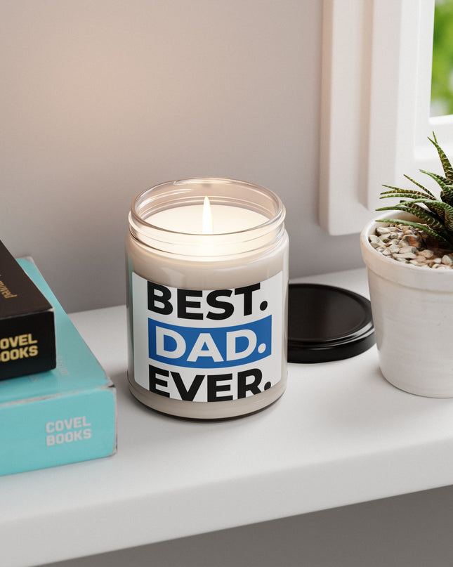 Scented Soy Candle for Dads | Best Dad Ever | Gift for Father's Day, Birthday, or Just Because | Relaxing Home Decor