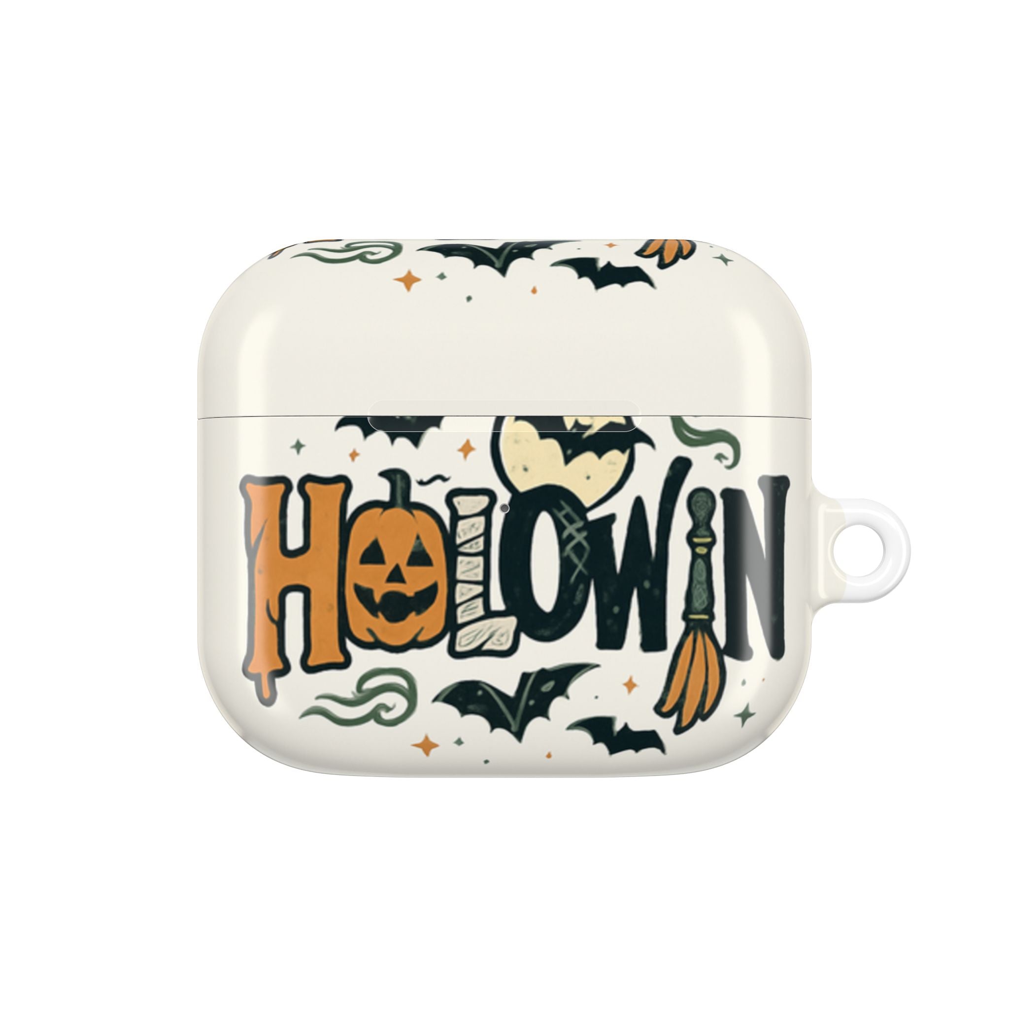 Halloween AirPod Case, Spooky Earbud Cover, Fall Accessory, Pumpkin Decor, Witch Craft Gift, Trick or Treat Storage