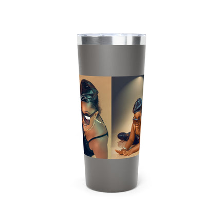 Chic Copper Tumbler with Stylish Artwork, Insulated Travel Cup, Reusable Coffee Mug, Unique Gift for Mom, Black Girl Magic, Perfect [...]