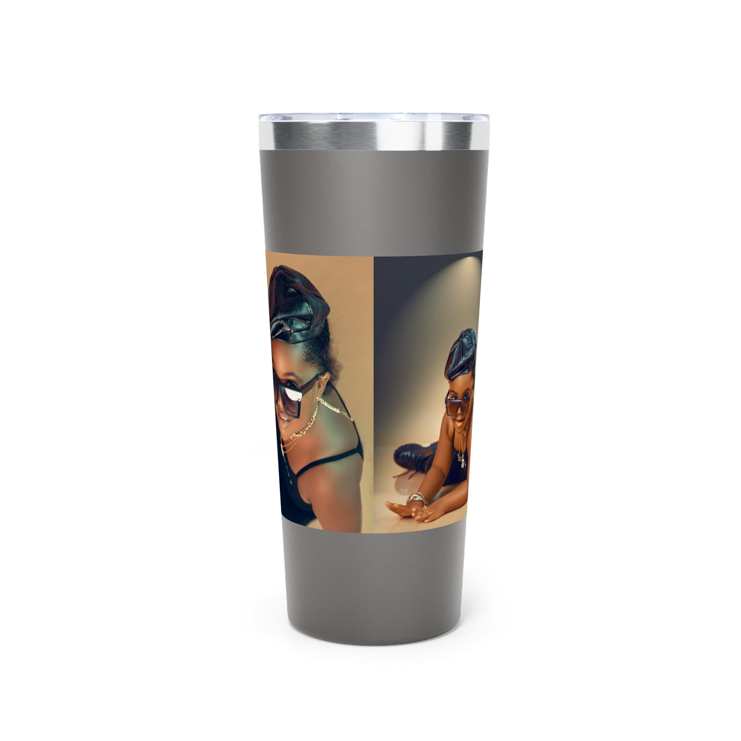 Chic Copper Tumbler with Stylish Artwork, Insulated Travel Cup, Reusable Coffee Mug, Unique Gift for Mom, Black Girl Magic, Perfect [...]