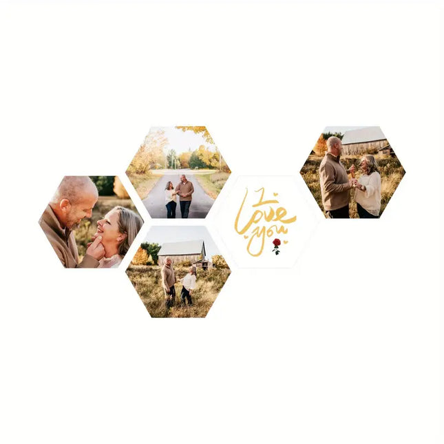 [Valentine's Day | Hexagon Photo] 5pcs Hexagon Photo