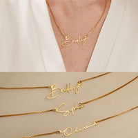 Personalized Stainless Steel Name Necklace with Box