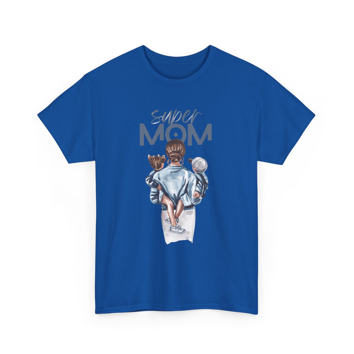 Super Mom Unisex Heavy Cotton Tee, Gift for Mothers Day