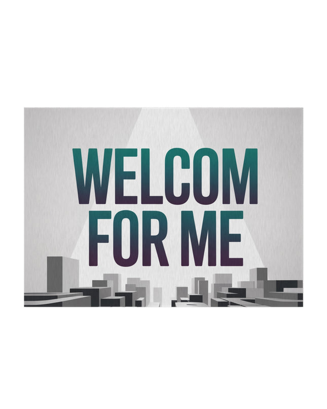 Stylish Outdoor Rug - Welcome For Me, Patio Mat, Garden Decor, Front Porch Welcome Mat, Modern Outdoor Living