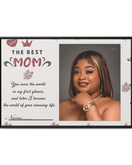 Personalized Mother's Day Framed Print, Gift for Mom, Custom Wall Art, Unique Home Décor, Family Keepsake