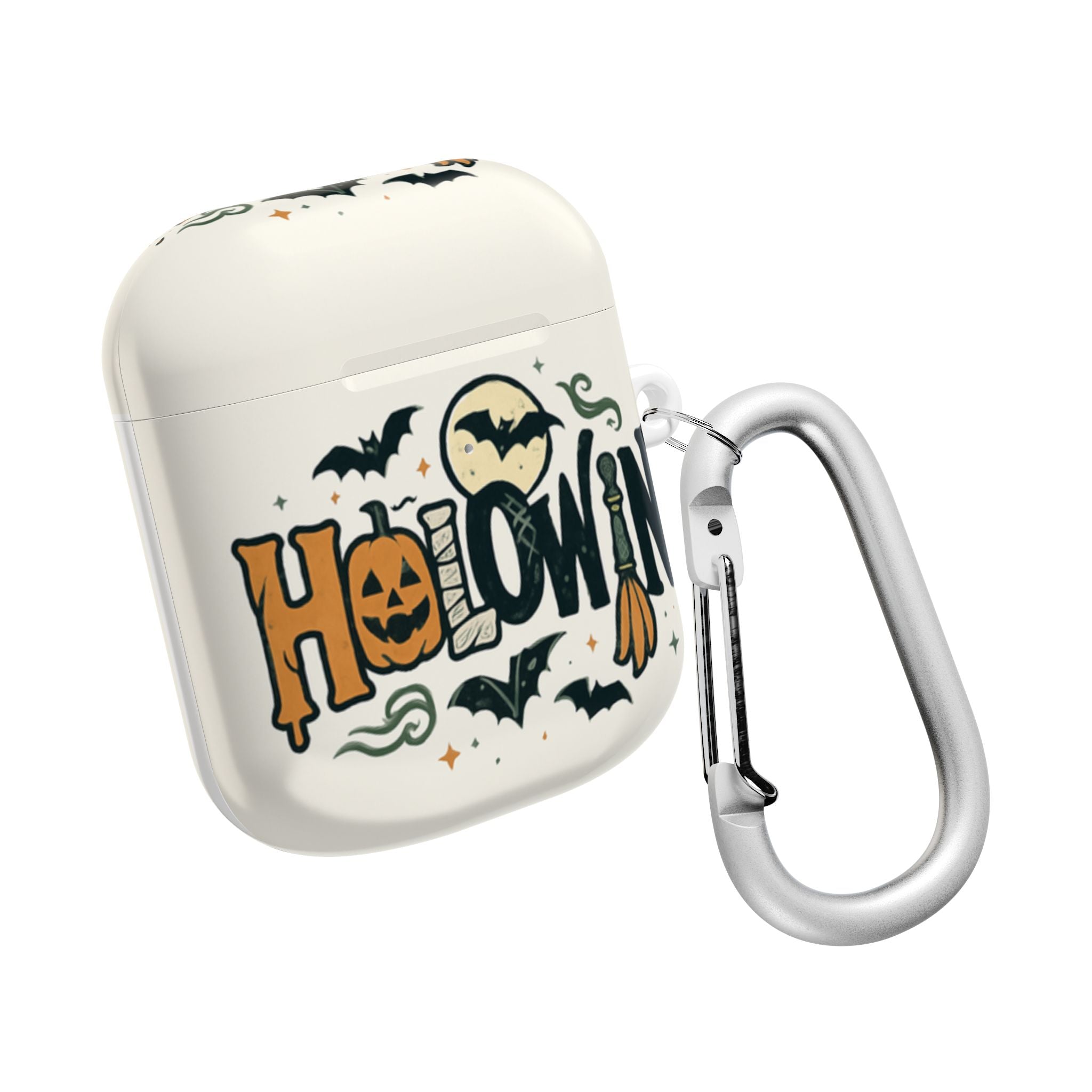 Halloween AirPod Case, Spooky Earbud Cover, Fall Accessory, Pumpkin Decor, Witch Craft Gift, Trick or Treat Storage