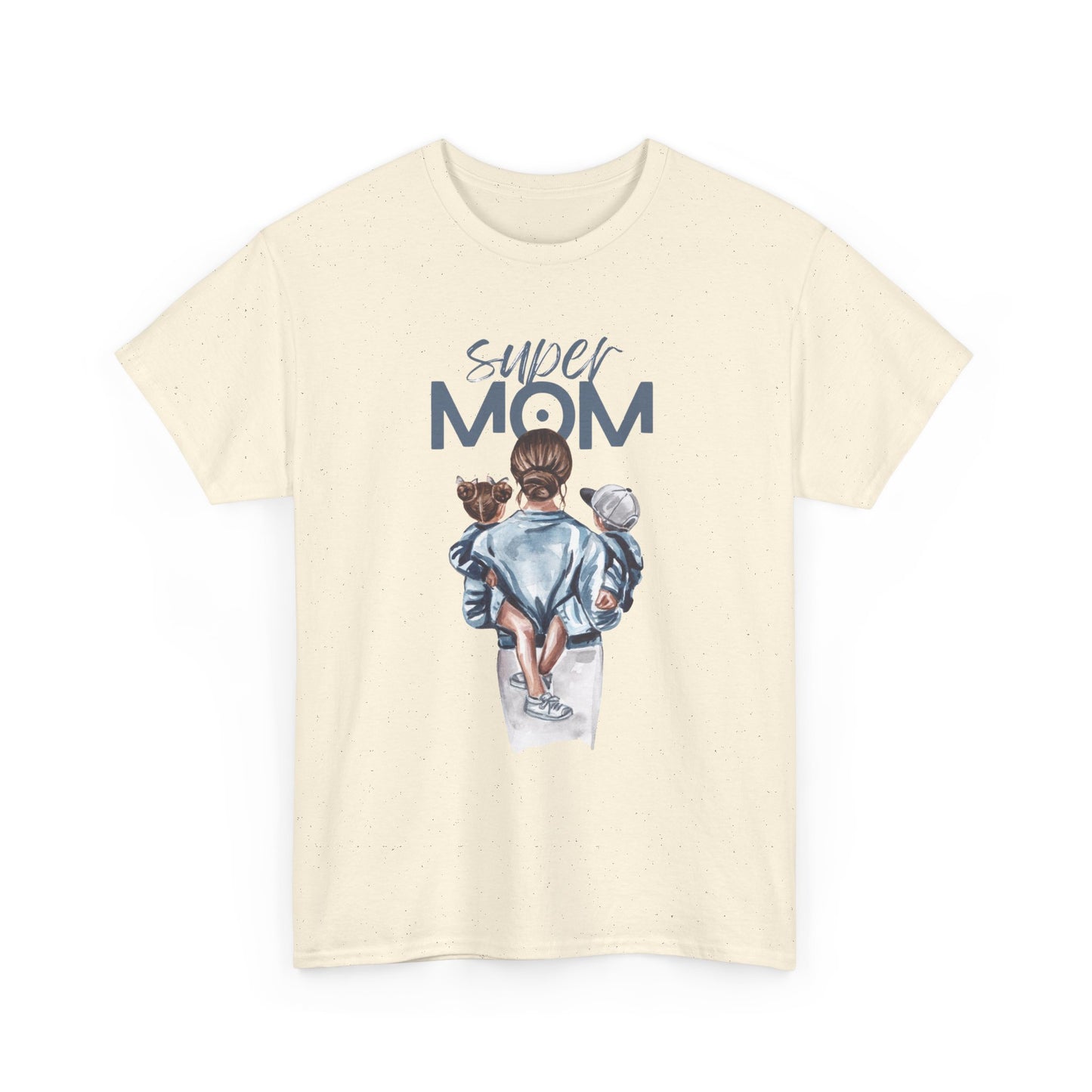 Super Mom Unisex Heavy Cotton Tee, Gift for Mothers Day