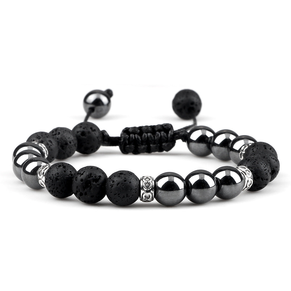 Haematite Yoga Bracelet Couple Woven Hand Strap