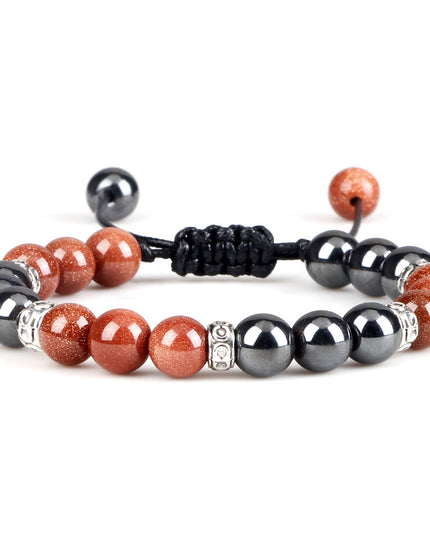 Haematite Yoga Bracelet Couple Woven Hand Strap