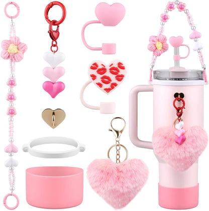 40oz Personalized Photo Tumbler with Charms (3 or 4photos only)