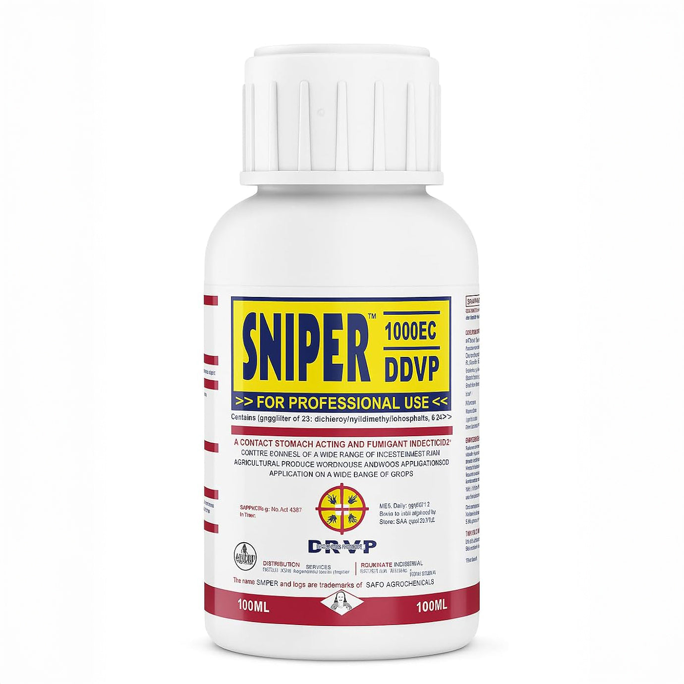 Sniper Roach Killer, Fast-Acting -  Roaches, Flies, Pest Control for Indoor & Outdoor Use,100ml.