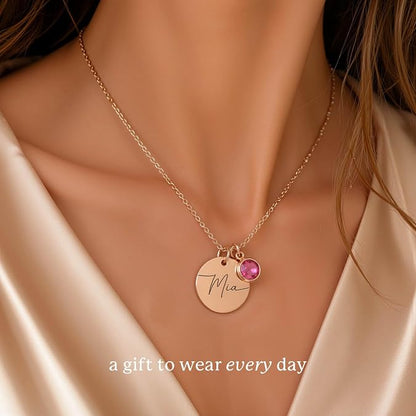 Personalized Birthstone Necklace