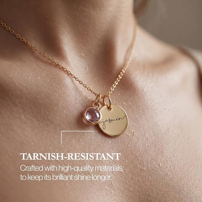 Personalized Birthstone Necklace