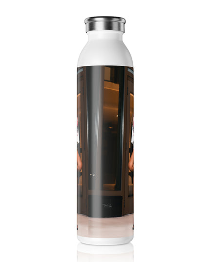 Stylish Slim Water Bottle, Chic Hydration, Fitness Gift, Custom Design, Trendy Water Bottle, Eco-Friendly Accessories