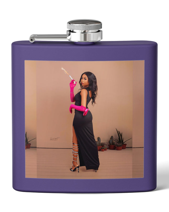 Chic Stainless Steel Flask, 6oz | Stylish Drinkware, Perfect for Parties, Gifts, Weddings, Hip Flasks, Travel