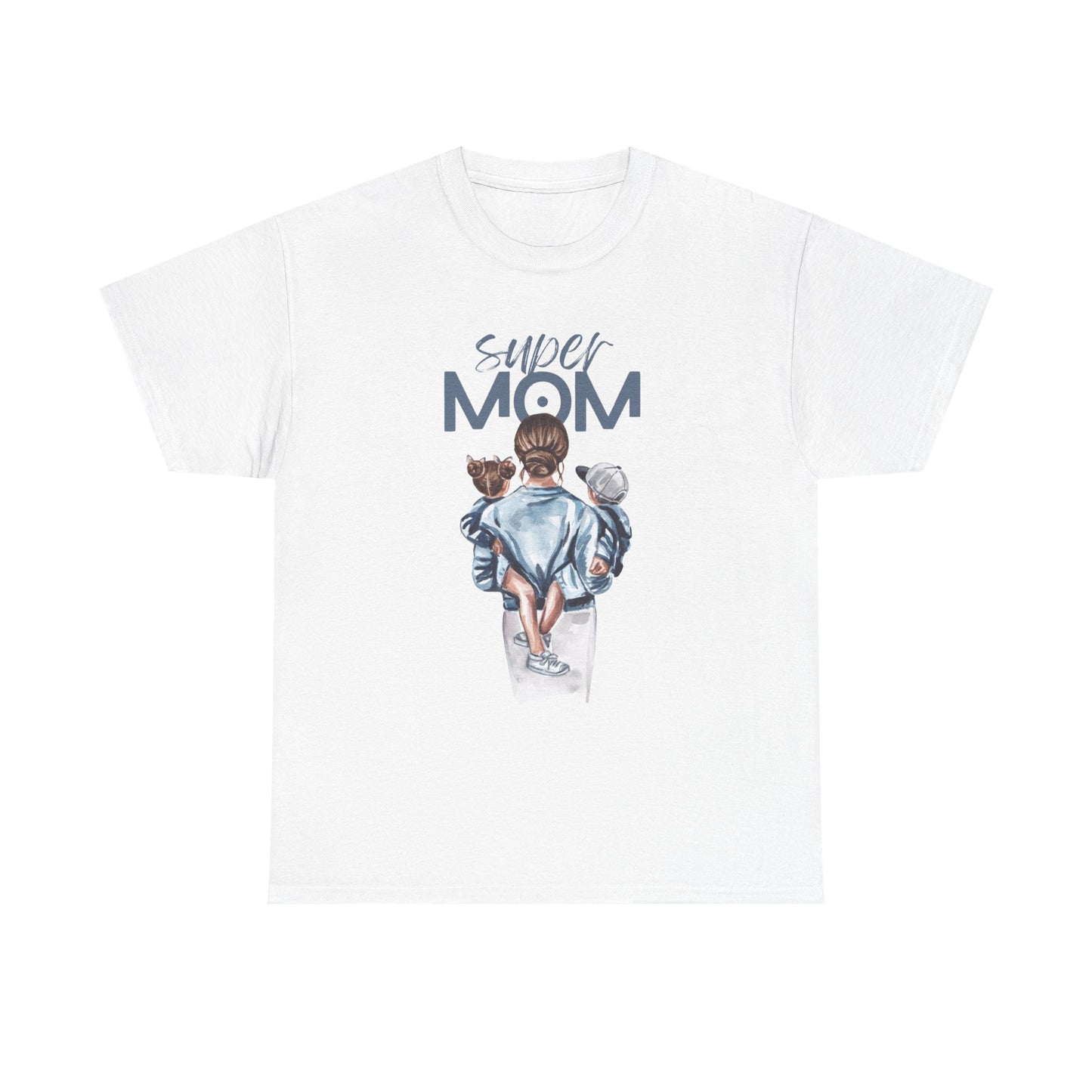 Super Mom Unisex Heavy Cotton Tee, Gift for Mothers Day
