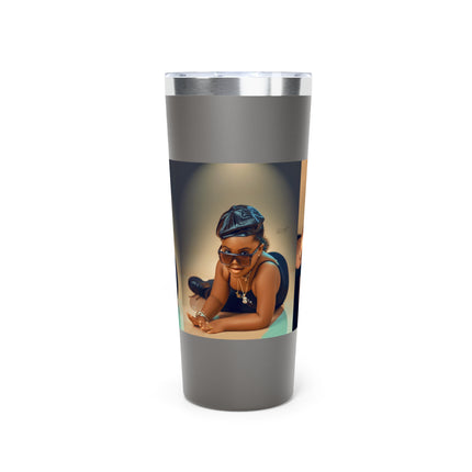 Chic Copper Tumbler with Stylish Artwork, Insulated Travel Cup, Reusable Coffee Mug, Unique Gift for Mom, Black Girl Magic, Perfect [...]