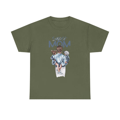 Super Mom Unisex Heavy Cotton Tee, Gift for Mothers Day