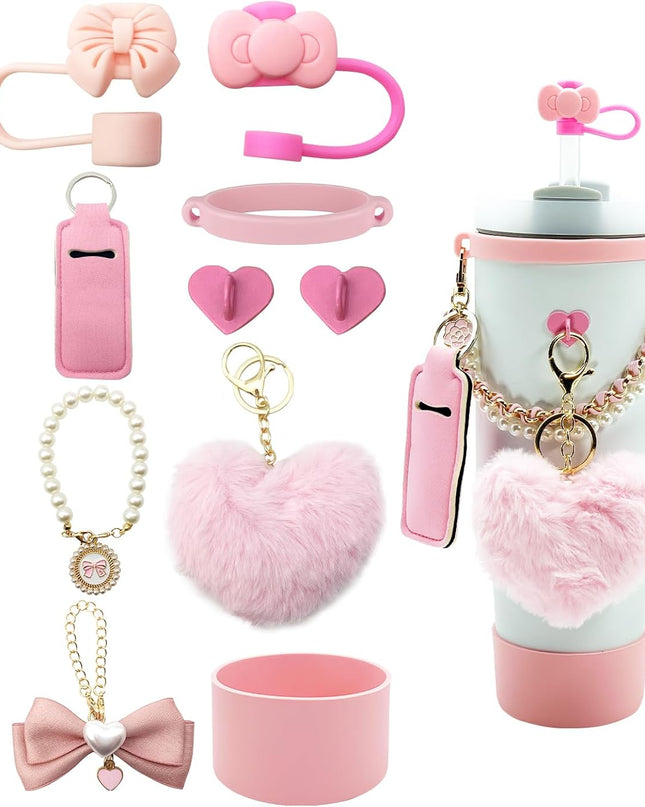 40oz Personalized Photo Tumbler with Charms (3 or 4photos only)