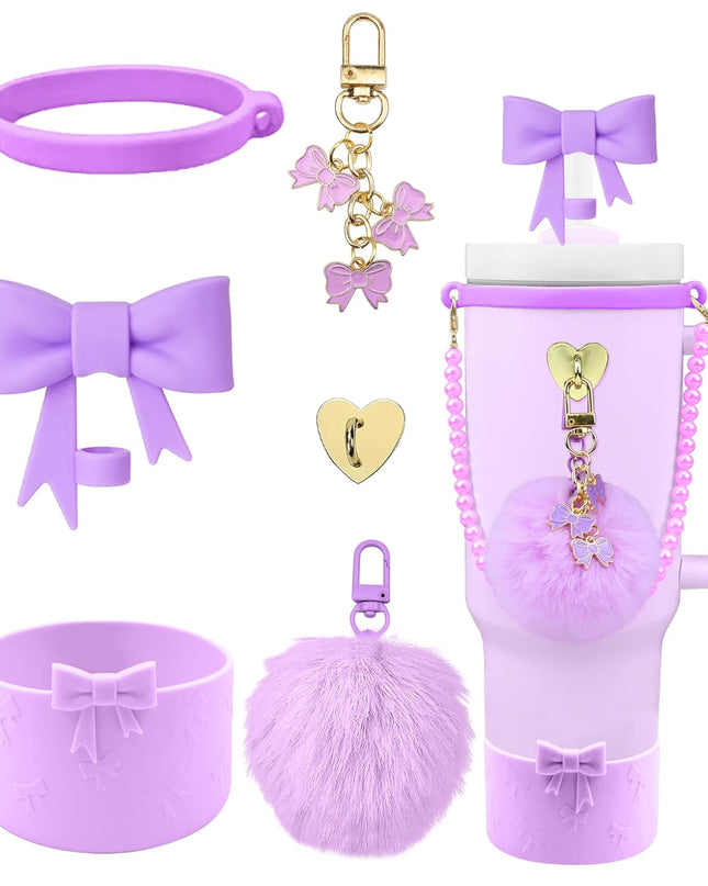 40oz Personalized Photo Tumbler with Charms (3 or 4photos only)