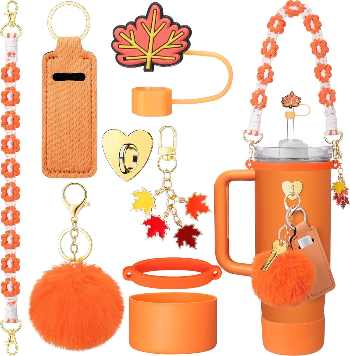 40oz Personalized Photo Tumbler with Charms (3 or 4photos only)