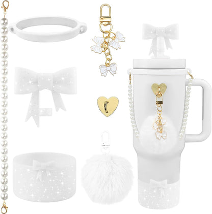 40oz Personalized Photo Tumbler with Charms (3 or 4photos only)