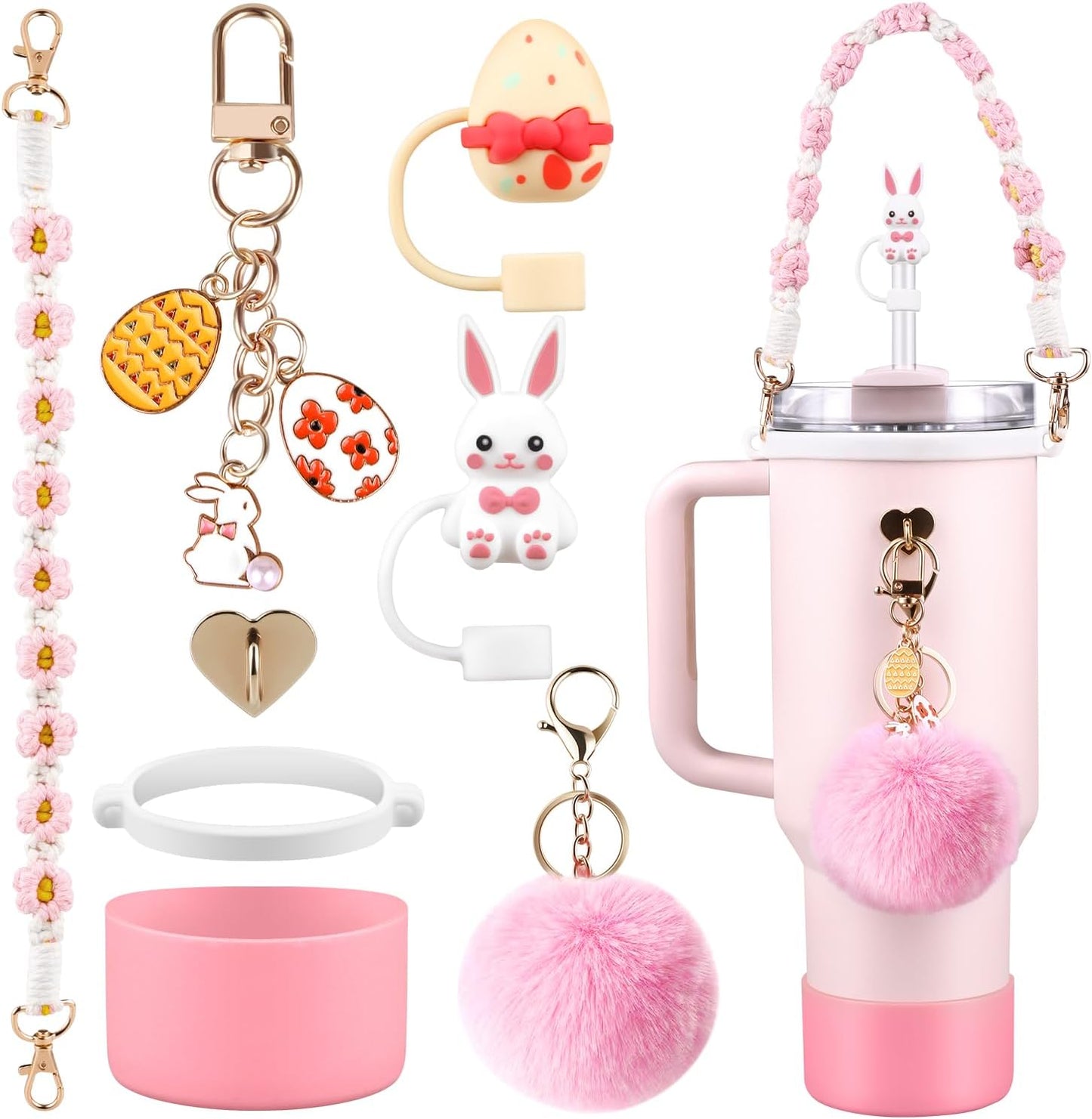 40oz Personalized Photo Tumbler with Charms (3 or 4photos only)