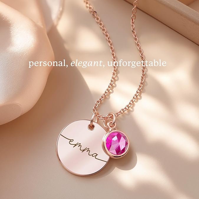 Personalized Birthstone Necklace