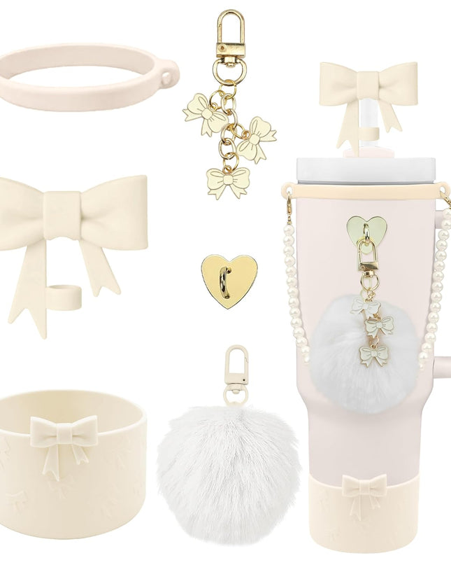 40oz Personalized Photo Tumbler with Charms (3 or 4photos only)