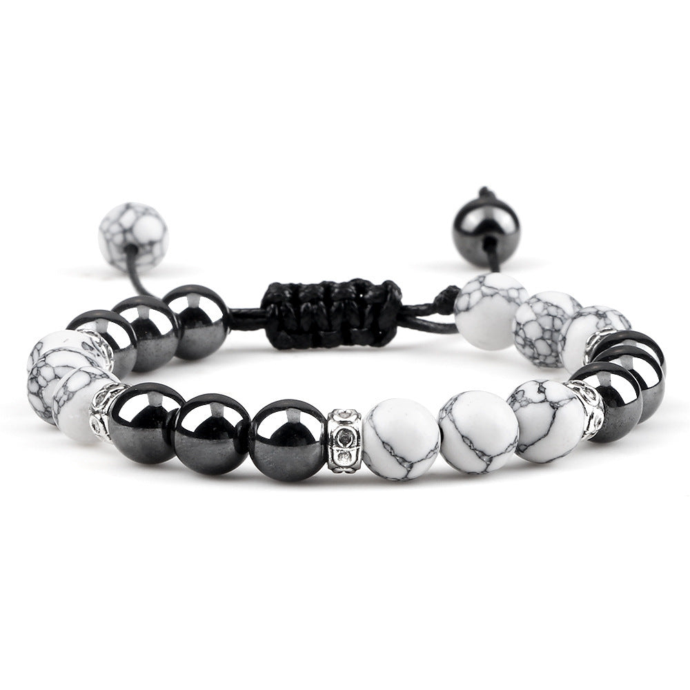 Haematite Yoga Bracelet Couple Woven Hand Strap