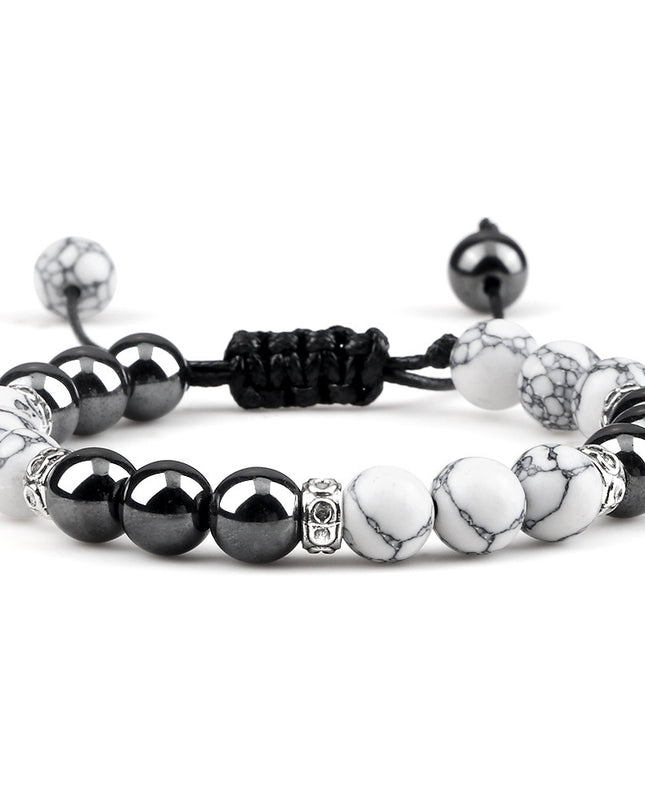Haematite Yoga Bracelet Couple Woven Hand Strap