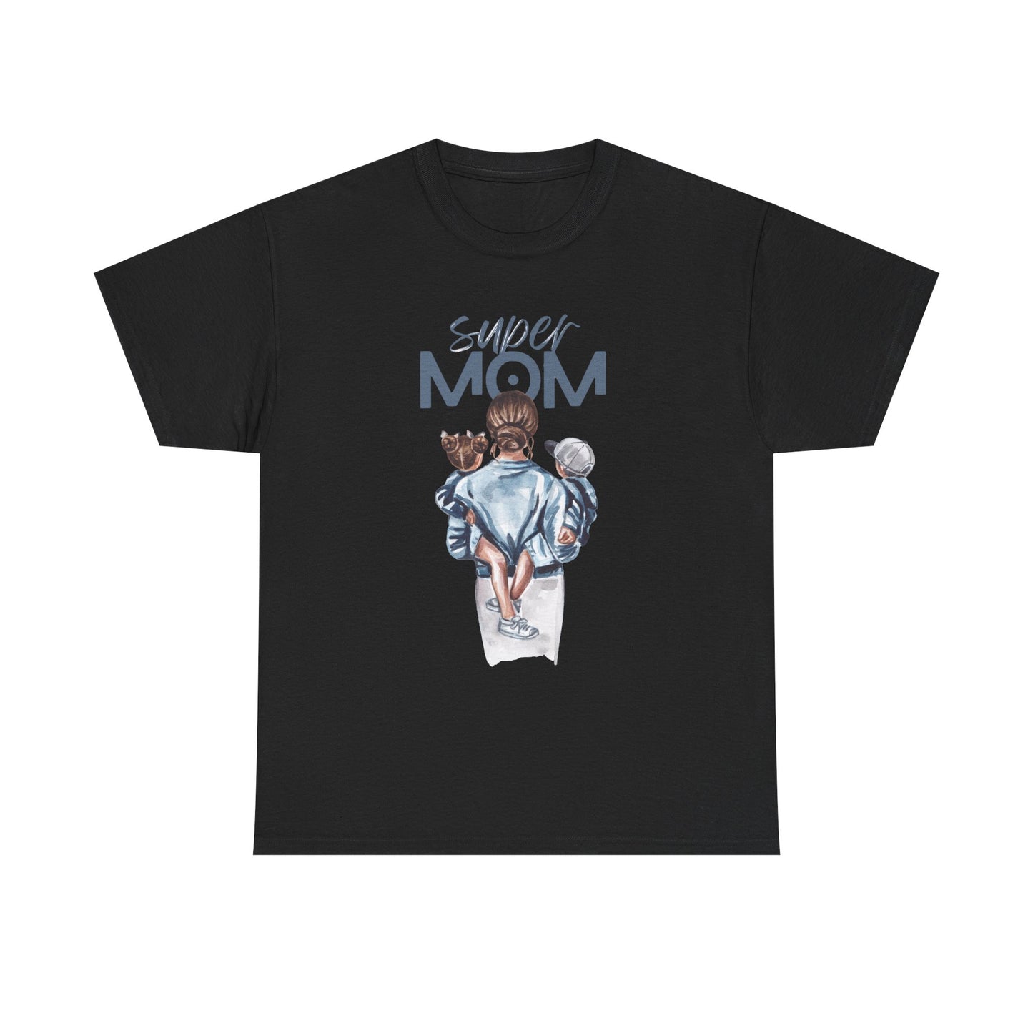 Super Mom Unisex Heavy Cotton Tee, Gift for Mothers Day