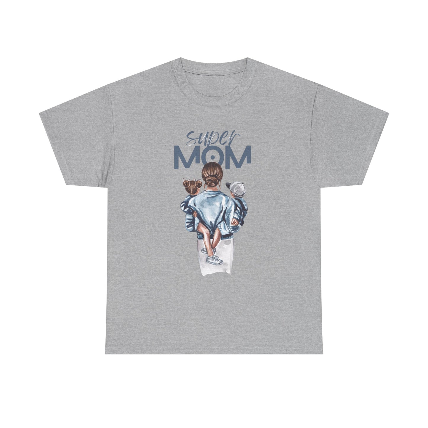 Super Mom Unisex Heavy Cotton Tee, Gift for Mothers Day