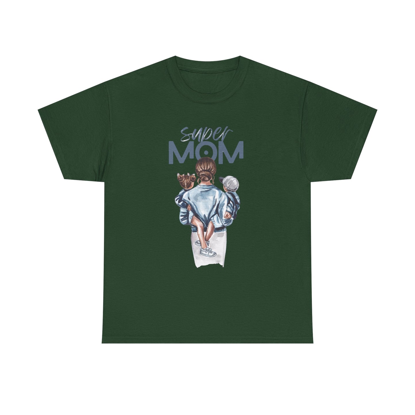 Super Mom Unisex Heavy Cotton Tee, Gift for Mothers Day