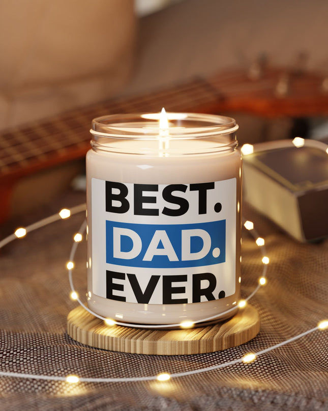 Scented Soy Candle for Dads | Best Dad Ever | Gift for Father's Day, Birthday, or Just Because | Relaxing Home Decor